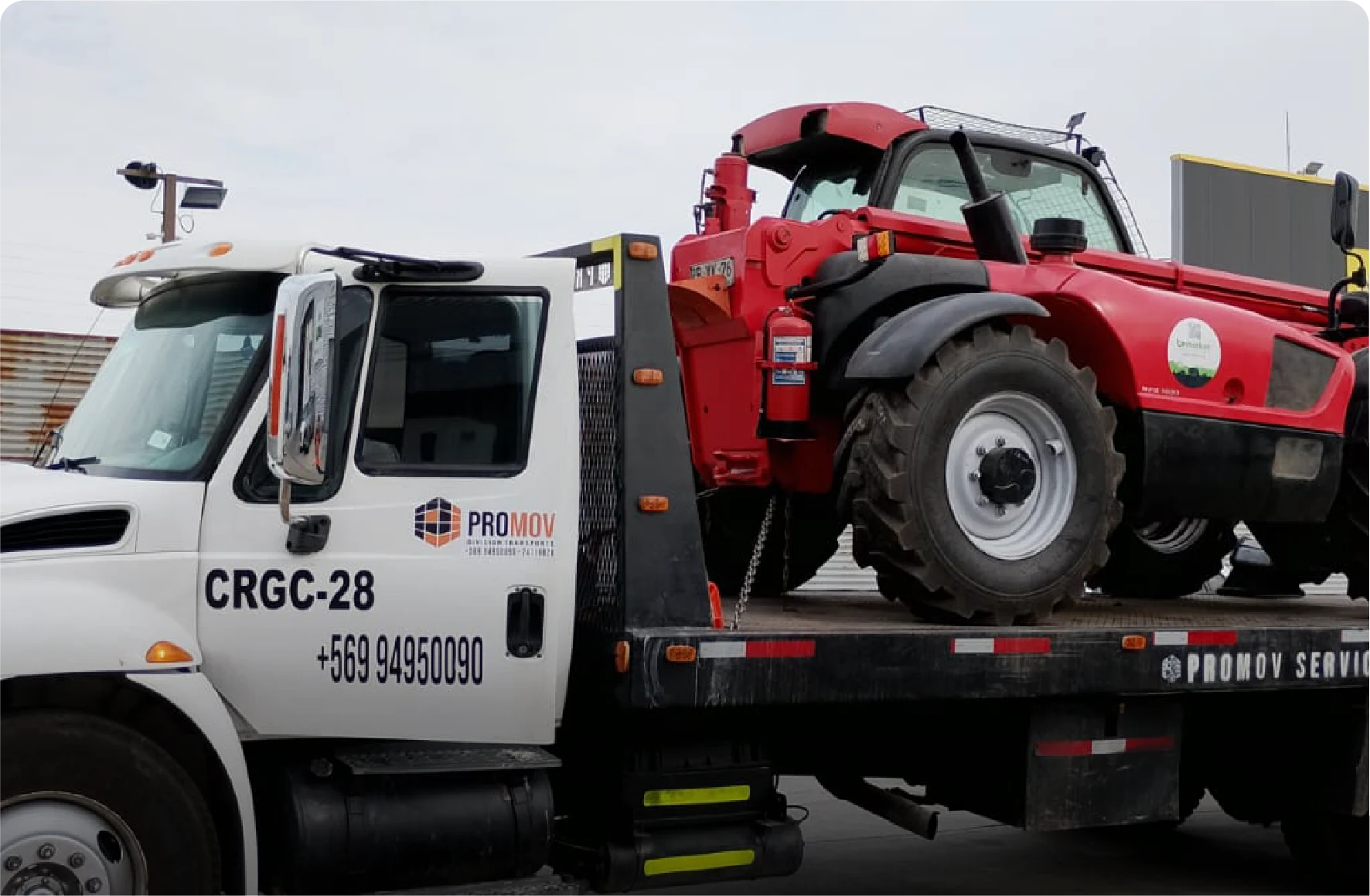 Transporte de maquinarias